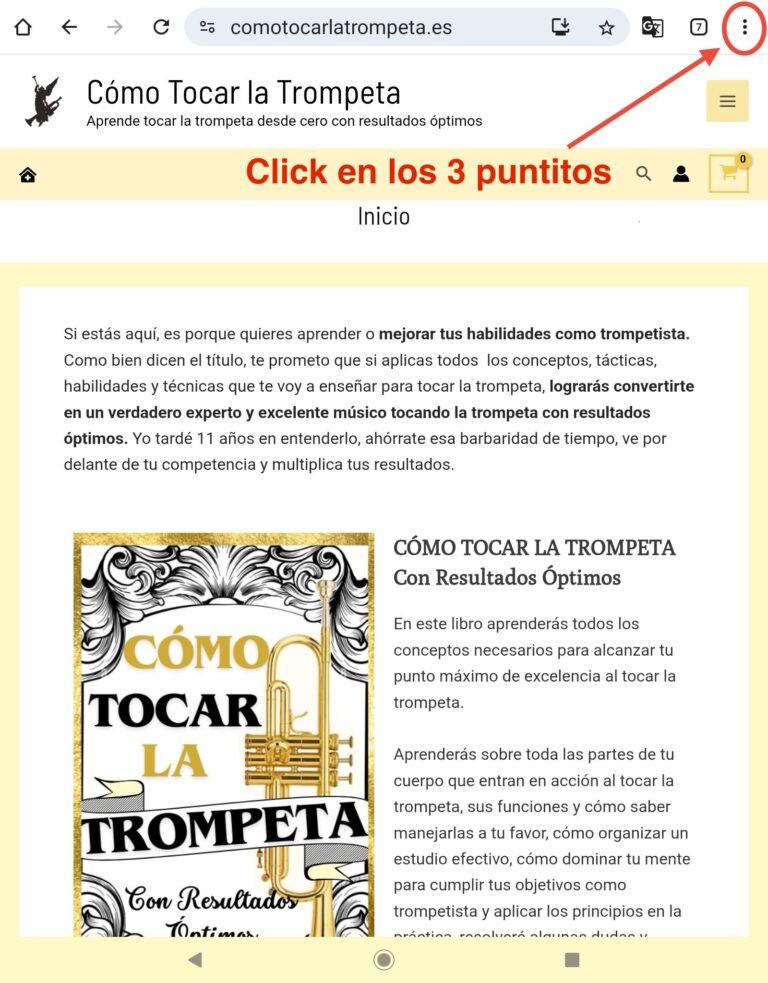 paso 1 android instrucciones app comotocarlatrompeta.es aplicacion