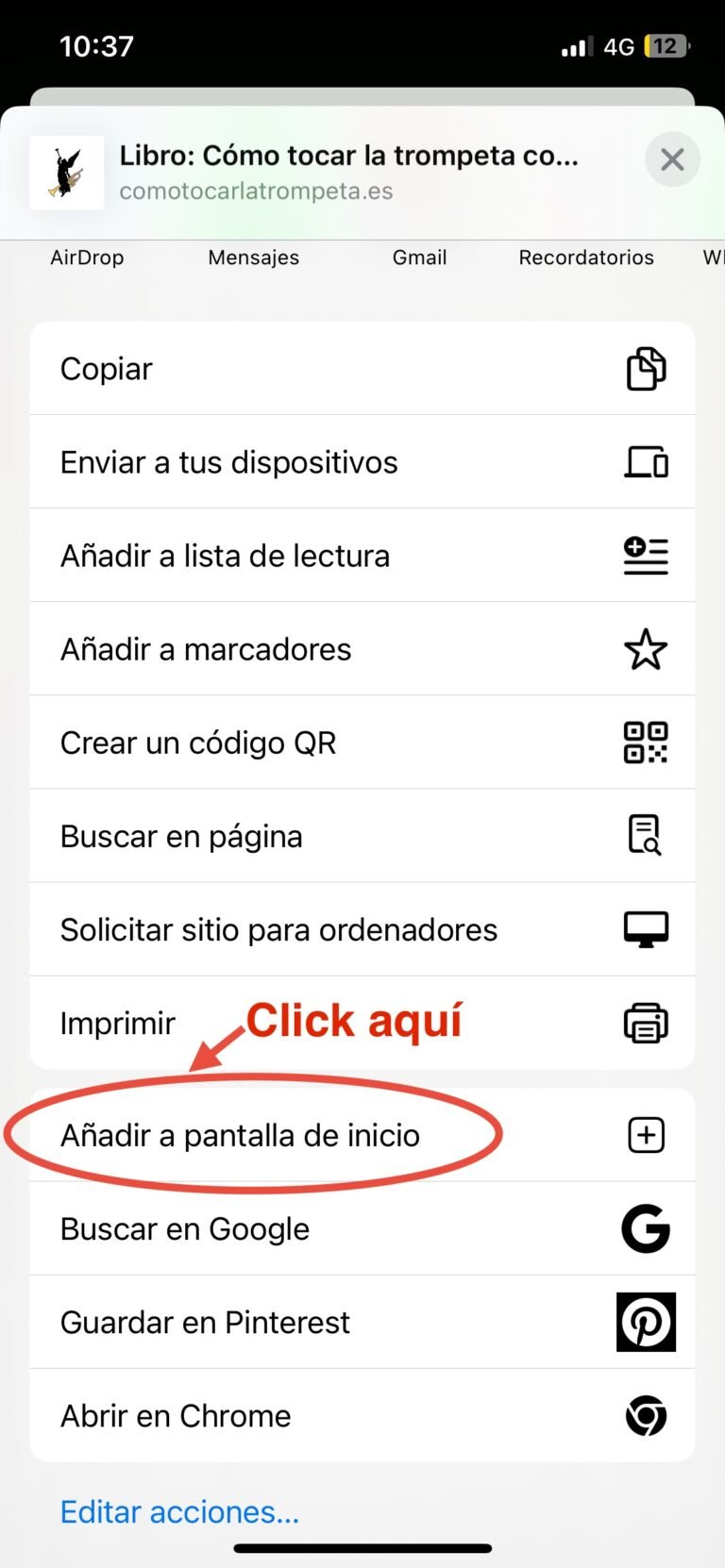 paso 2 iphone instrucciones app comotocarlatrompeta.es aplicacion