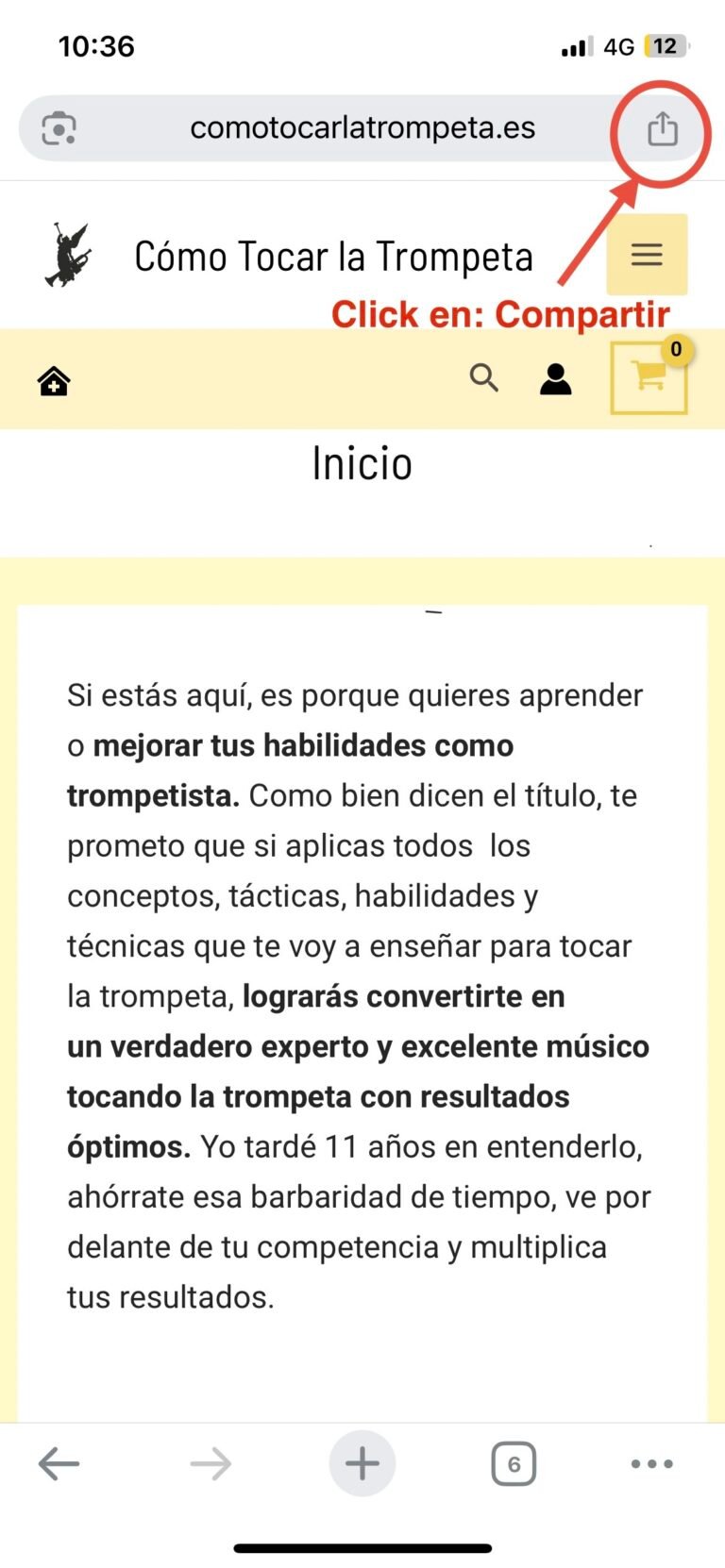 paso 1 iphone instrucciones app comotocarlatrompeta.es aplicacion