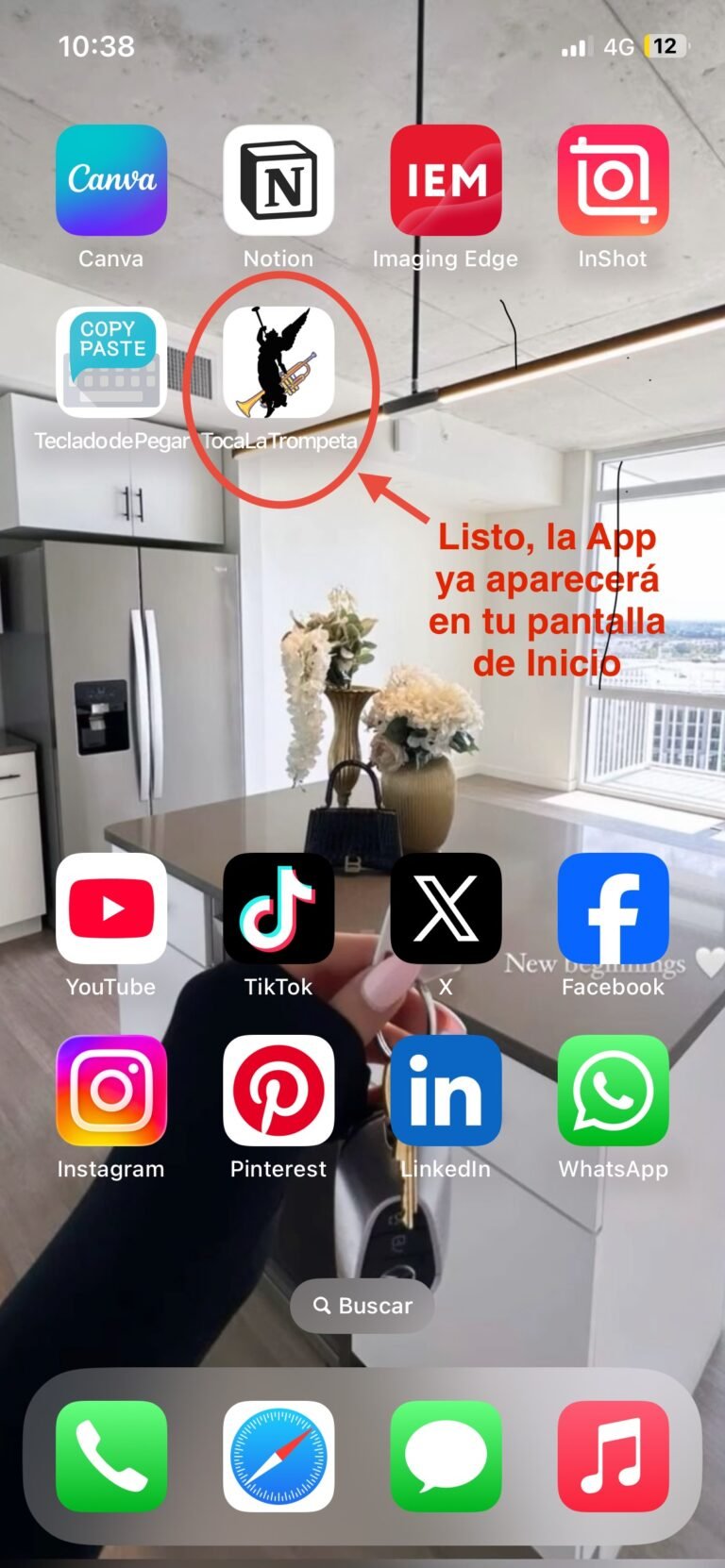 paso final iphone instrucciones app comotocarlatrompeta.es aplicacion