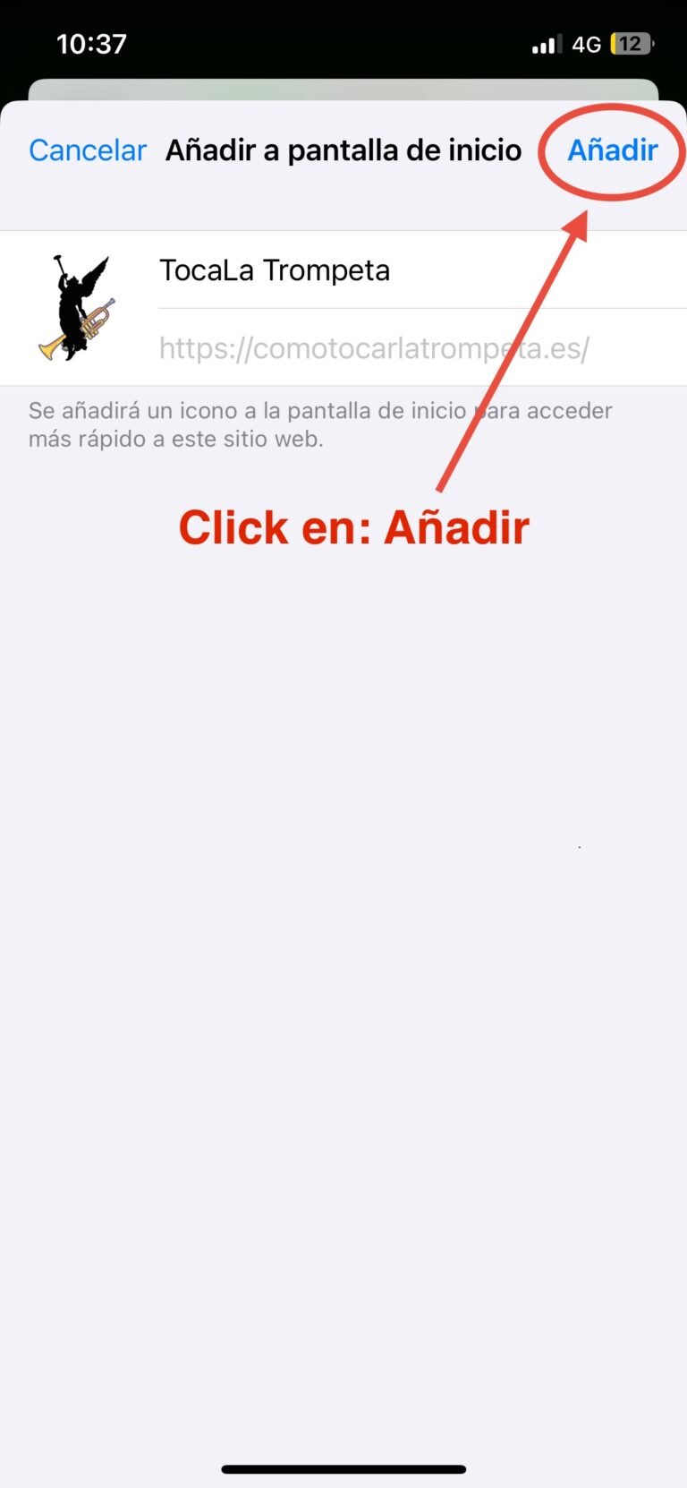 paso 3 iphone instrucciones app comotocarlatrompeta.es aplicacion